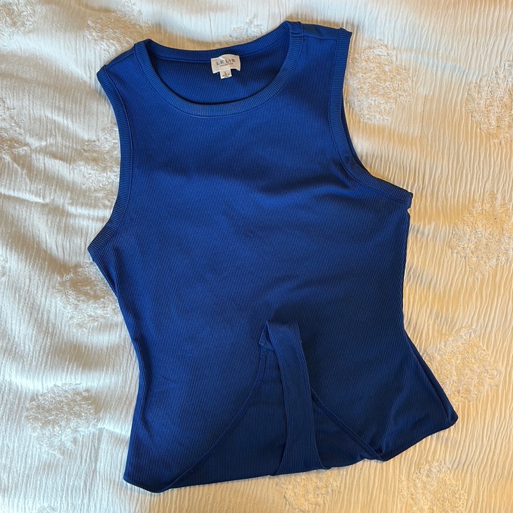Le Lis Ribbed Tank Top Bodysuit